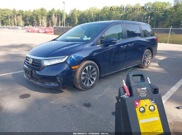 5FNRL6H68PB057438 2023 HONDA ODYSSEY Blue წინა მარცხენა ხედი სამი მეოთხედიდან