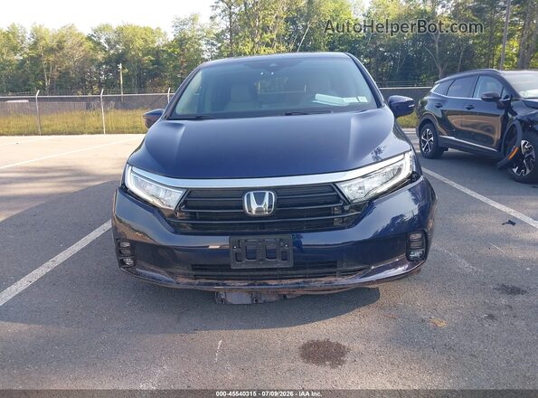 5FNRL6H68PB057438 2023 HONDA ODYSSEY Blue ხელსაწყოთა პანელის ხედი