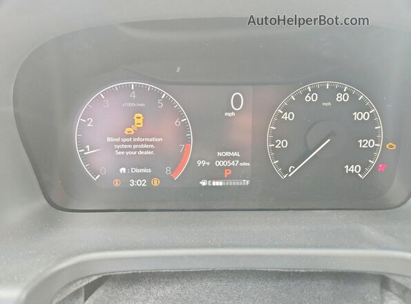 5FNRL6H68TB060110 2026 HONDA ODYSSEY Blue Vista del cuadro de instrumentos