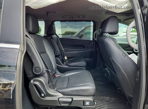5FNRL6H69PB006644 2023 HONDA ODYSSEY Black უკანა სალონის ხედი