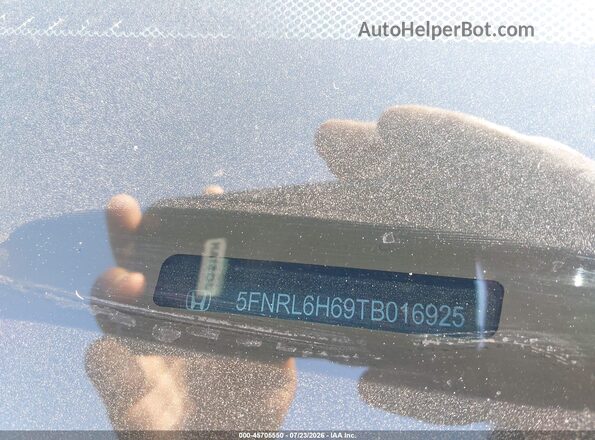 5FNRL6H69TB016925 2026 HONDA ODYSSEY Серебряный Вид подкапотного пространства
