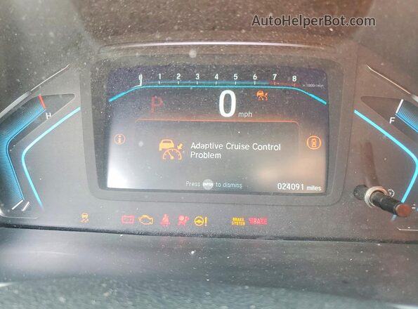 5FNRL6H6XRB052101 2024 HONDA ODYSSEY Black Вид щитка приладів
