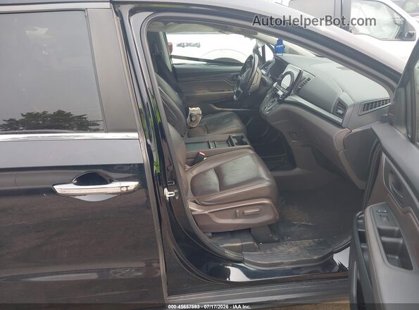 5FNRL6H70JB050645 2018 HONDA ODYSSEY Black წინა სალონის ხედი