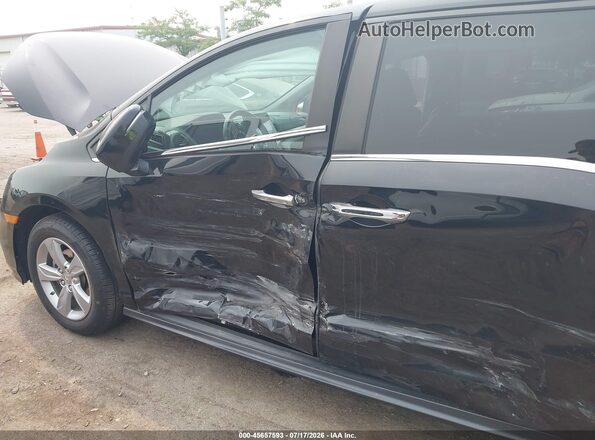 5FNRL6H70JB050645 2018 HONDA ODYSSEY Black წინა ხედი
