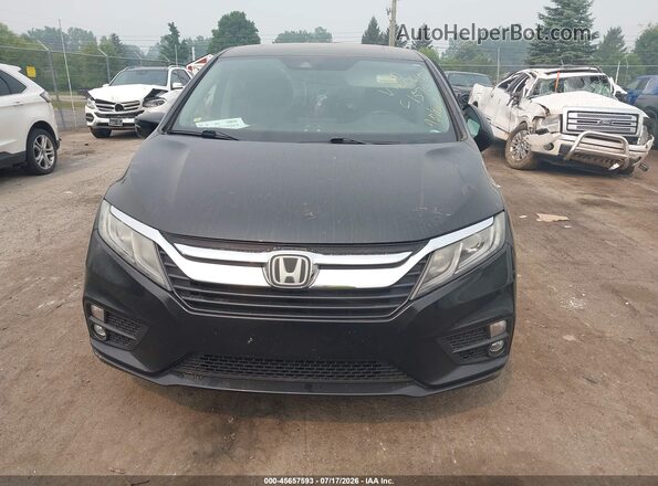 5FNRL6H70JB050645 2018 HONDA ODYSSEY Black ხელსაწყოთა პანელის ხედი