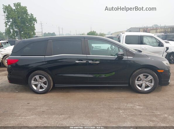 5FNRL6H70JB050645 2018 HONDA ODYSSEY Black უკანა სალონის ხედი