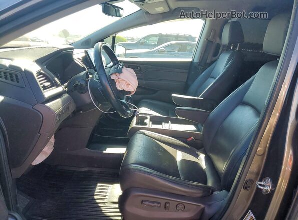 5FNRL6H70JB060253 2018 HONDA ODYSSEY Gray Widok wnętrza z przodu