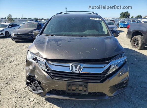 5FNRL6H70JB060253 2018 HONDA ODYSSEY Gray Widok z przodu