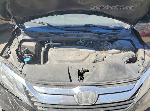 5FNRL6H70JB065193 2018 HONDA ODYSSEY Black უკანა სალონის ხედი