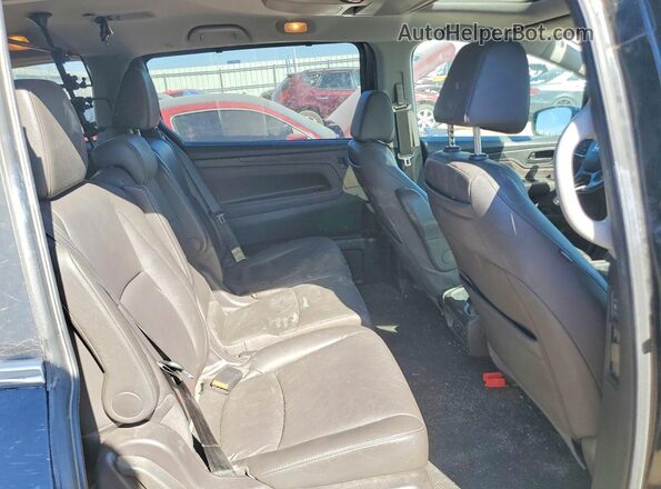 5FNRL6H70JB065193 2018 HONDA ODYSSEY Black უკანა სავარძლების ხედი
