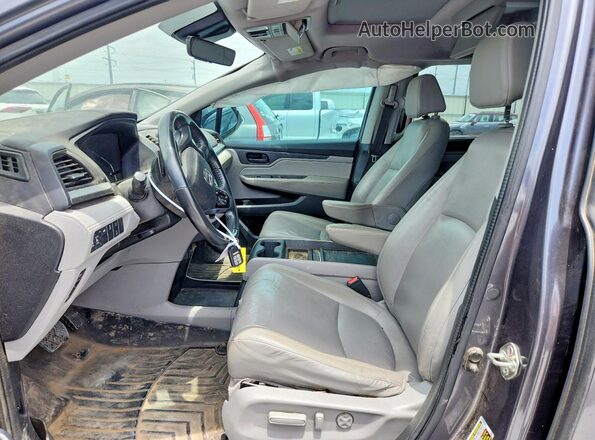 5FNRL6H70JB094029 2018 HONDA ODYSSEY Серый Вид салона спереди