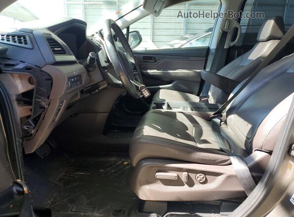 5FNRL6H70JB095343 2018 HONDA ODYSSEY Brown Widok wnętrza z przodu