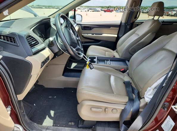 5FNRL6H70KB048718 2019 HONDA ODYSSEY Maroon Vista interior delantera