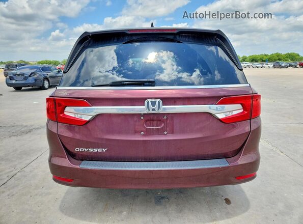 5FNRL6H70KB048718 2019 HONDA ODYSSEY Maroon Vista trasera