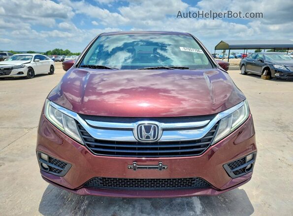 5FNRL6H70KB048718 2019 HONDA ODYSSEY Maroon Vista frontal