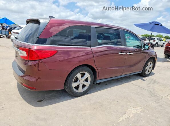 5FNRL6H70KB048718 2019 HONDA ODYSSEY Maroon Trasero derecho