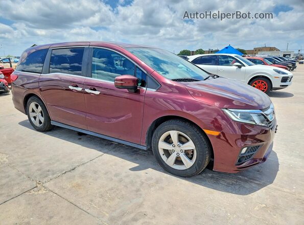 5FNRL6H70KB048718 2019 HONDA ODYSSEY Maroon Delantero derecho