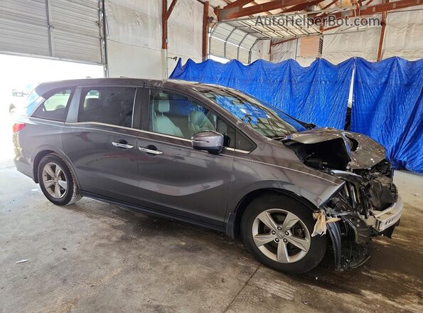 5FNRL6H70KB075367 2019 HONDA ODYSSEY Gray Delantero derecho