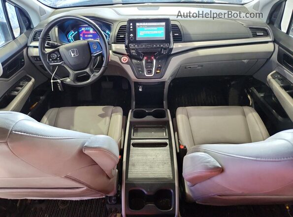 5FNRL6H70KB075367 2019 HONDA ODYSSEY Gray Vista del salpicadero