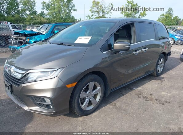 5FNRL6H70KB092492 2019 HONDA ODYSSEY Gray Передня ліва чверть