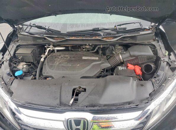 5FNRL6H70LB034318 2020 HONDA ODYSSEY Black Vista del compartimento del motor