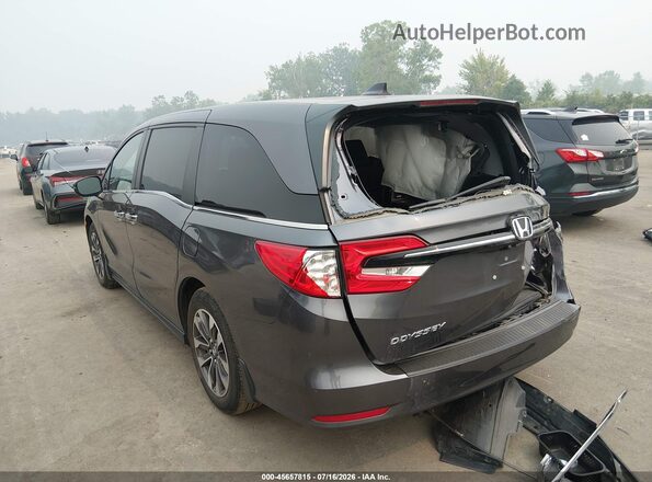 5FNRL6H70MB040461 2021 HONDA ODYSSEY Gray Հետևի ձախ