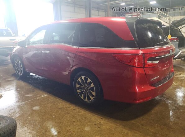 5FNRL6H70MB041044 2021 HONDA ODYSSEY Красный Задняя левая четверть