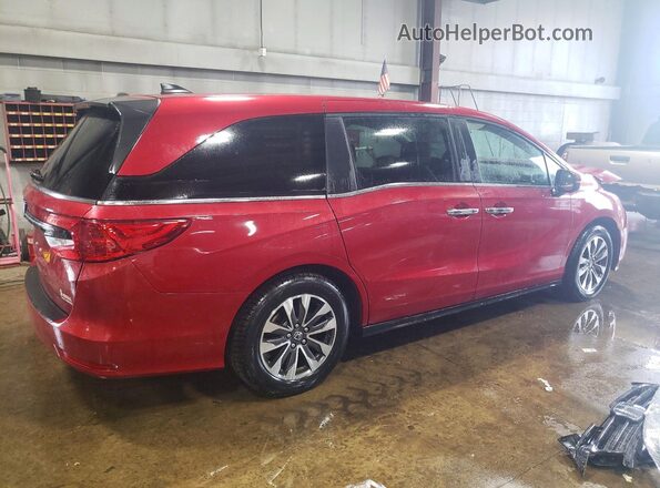 5FNRL6H70MB041044 2021 HONDA ODYSSEY Красный Задняя правая четверть