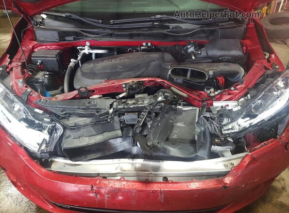 5FNRL6H70MB041044 2021 HONDA ODYSSEY Красный Вид подкапотного пространства