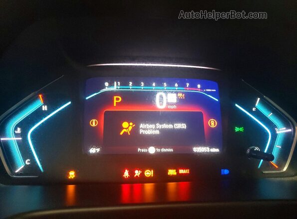 5FNRL6H70MB041044 2021 HONDA ODYSSEY Красный Вид щитка приборов