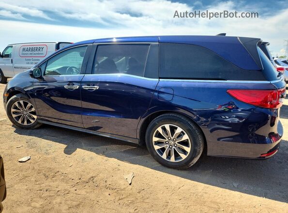 5FNRL6H70NB029638 2022 HONDA ODYSSEY Blue Հետևի ձախ