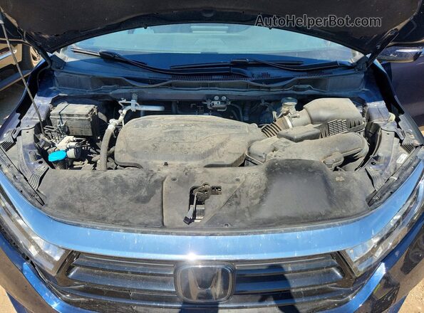 5FNRL6H70NB029638 2022 HONDA ODYSSEY Blue Շարժիչի բաժամունքի տեսք