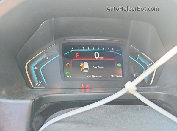 5FNRL6H70NB029638 2022 HONDA ODYSSEY Blue Սարքավորումների վահանակի տեսք