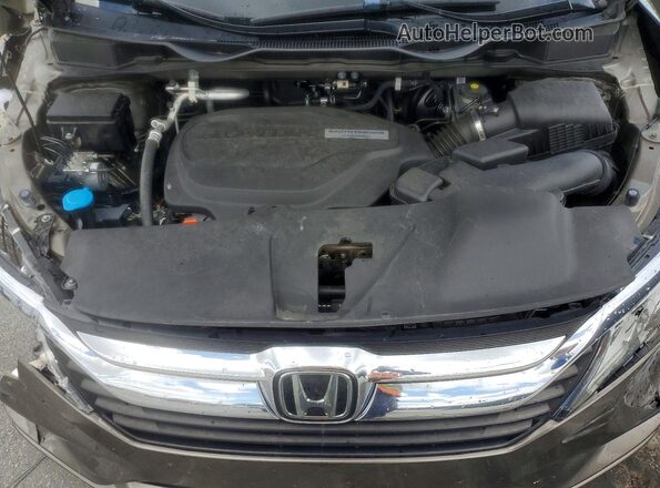 5FNRL6H71JB020327 2018 HONDA ODYSSEY Gray ძრავის განყოფილების ხედი