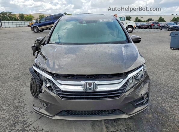 5FNRL6H71JB020327 2018 HONDA ODYSSEY Gray წინა ხედი