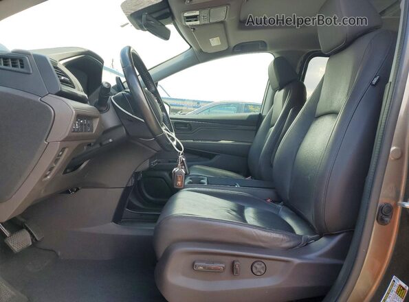5FNRL6H71JB020327 2018 HONDA ODYSSEY Gray წინა სალონის ხედი