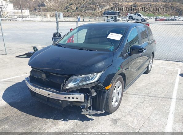 5FNRL6H71JB071312 2018 HONDA ODYSSEY Black Przód lewy