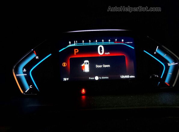 5FNRL6H71KB057279 2019 HONDA ODYSSEY Черный Вид щитка приборов