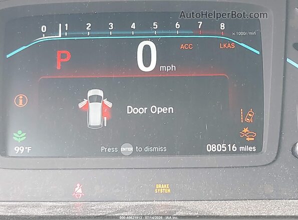5FNRL6H71KB135673 2019 HONDA ODYSSEY Gray 