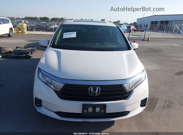 5FNRL6H71MB023636 2021 HONDA ODYSSEY White Widok wnętrza z tyłu