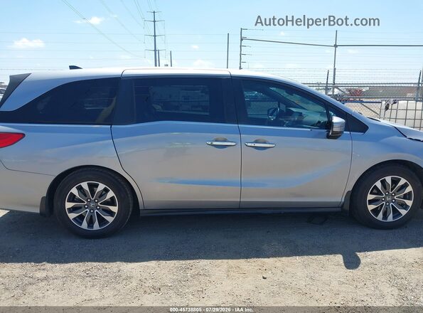 5FNRL6H71NB007616 2022 HONDA ODYSSEY Silver Widok wnętrza z tyłu