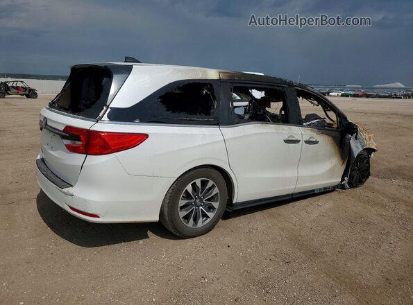 5FNRL6H71NB028689 2022 HONDA ODYSSEY White Trasero derecho