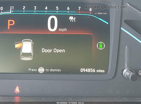 5FNRL6H71NB029583 2022 HONDA ODYSSEY Серебряный 