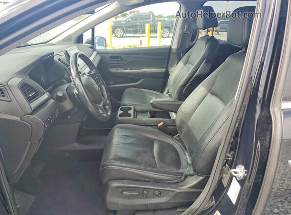 5FNRL6H71NB036954 2022 HONDA ODYSSEY Black Widok wnętrza z przodu