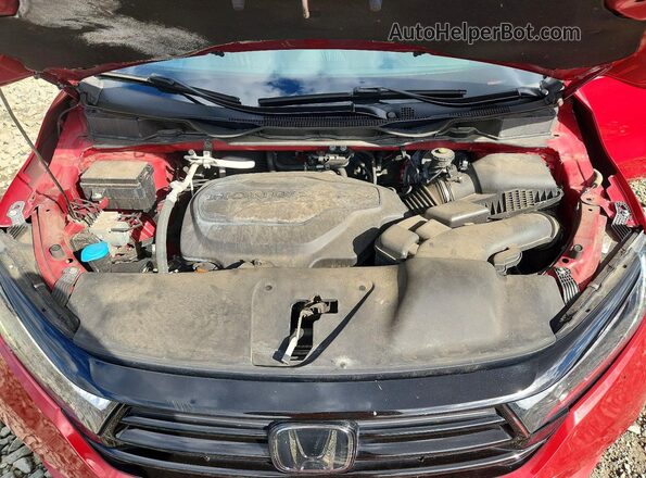 5FNRL6H71PB071528 2023 HONDA ODYSSEY Burgundy Շարժիչի բաժամունքի տեսք