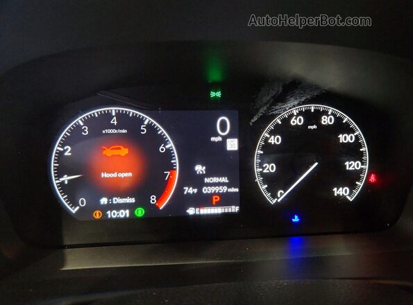 5FNRL6H71SB057475 2025 HONDA ODYSSEY White Vista del cuadro de instrumentos