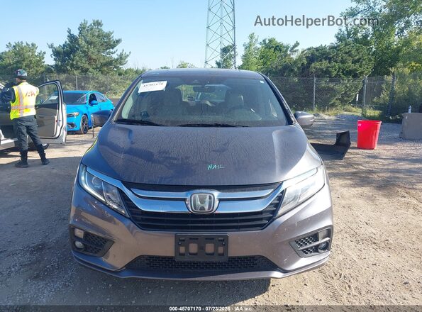 5FNRL6H72JB054602 2018 HONDA ODYSSEY Gray ხელსაწყოთა პანელის ხედი