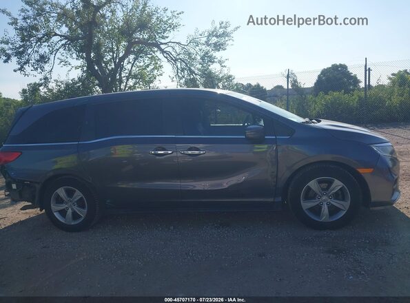 5FNRL6H72JB054602 2018 HONDA ODYSSEY Gray უკანა სალონის ხედი