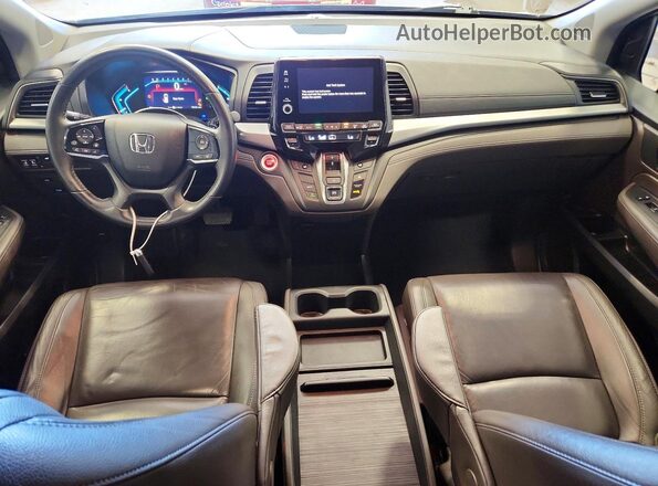 5FNRL6H72JB066099 2018 HONDA ODYSSEY Gray Առջևի վահանակի տեսք