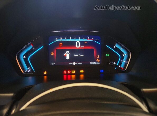 5FNRL6H72JB066099 2018 HONDA ODYSSEY Gray Սարքավորումների վահանակի տեսք